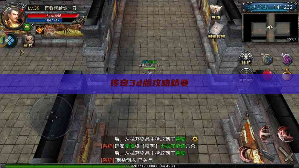 传奇3d版攻略精要