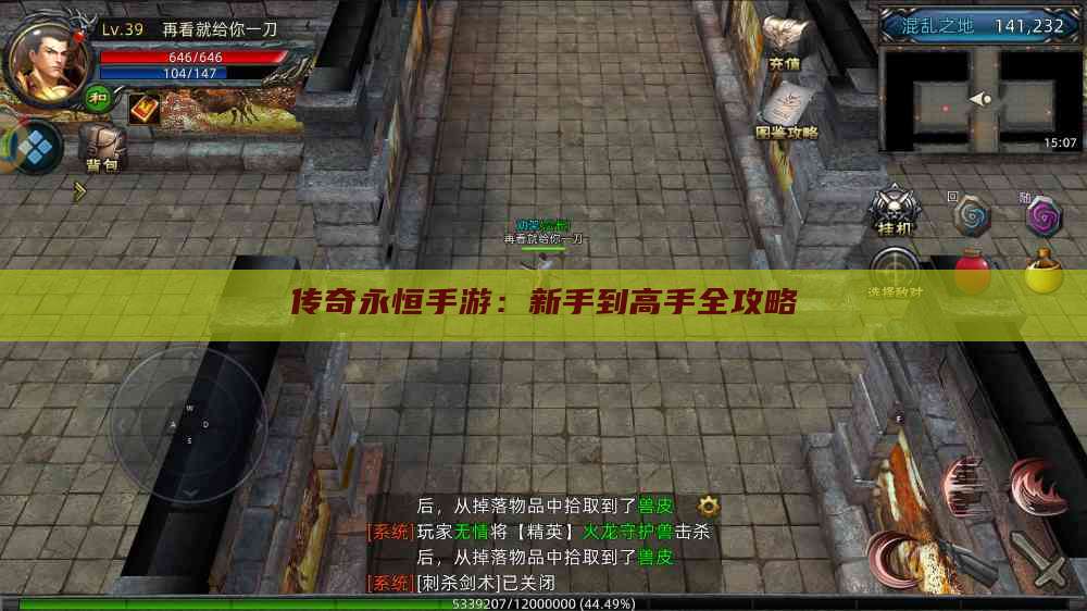 传奇永恒手游:新手到高手全攻略