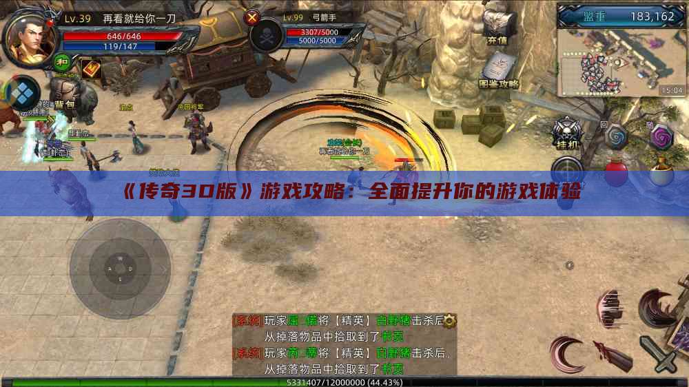 《传奇3D版》游戏攻略:全面提升你的游戏体验