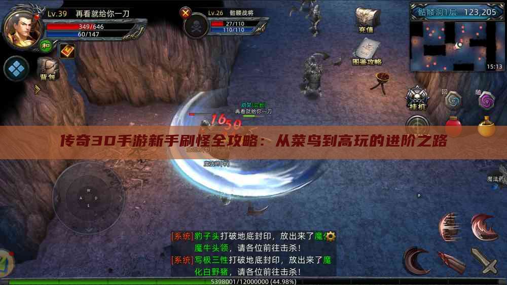 传奇3D手游新手刷怪全攻略：从菜鸟到高玩的进阶之路