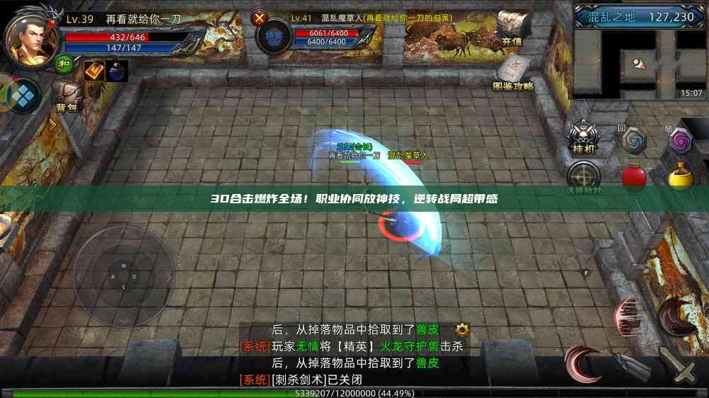 3D合击燃炸全场！职业协同放神技，逆转战局超带感