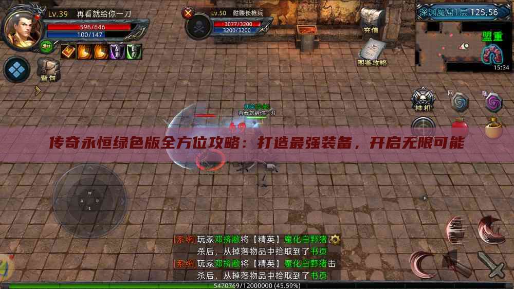 传奇永恒绿色版全方位攻略：打造最强装备，开启无限可能