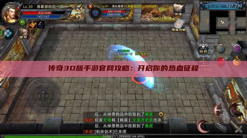 传奇3D版手游官网攻略：开启你的热血征程