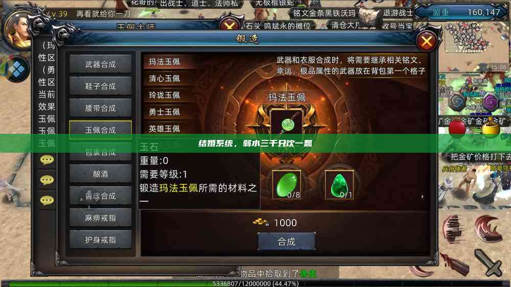 结婚系统，弱水三千只饮一瓢