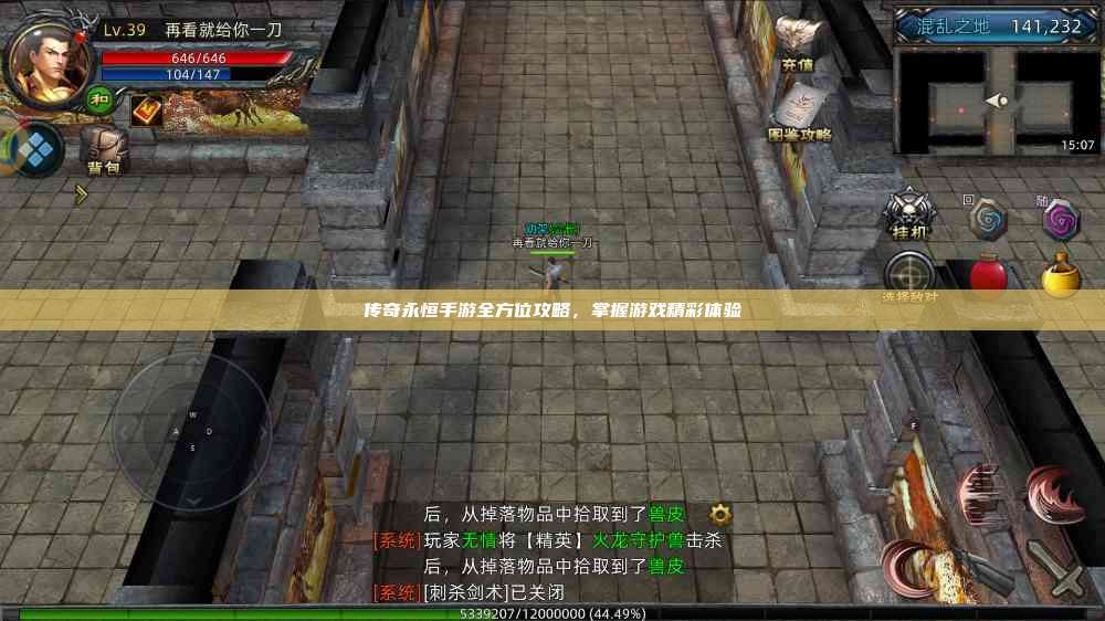 传奇永恒手游全方位攻略，掌握游戏精彩体验