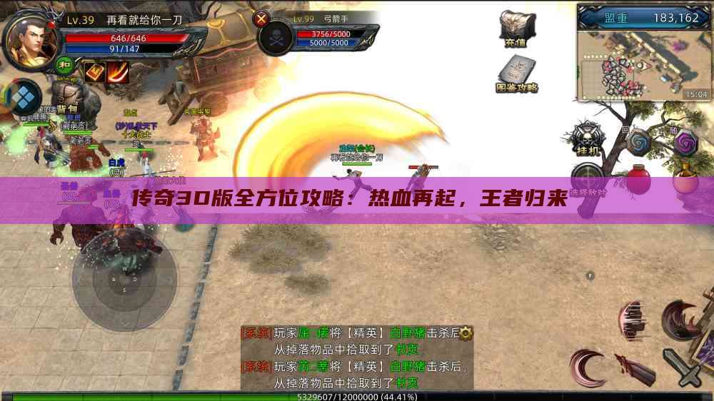 传奇3D版全方位攻略：热血再起，王者归来 