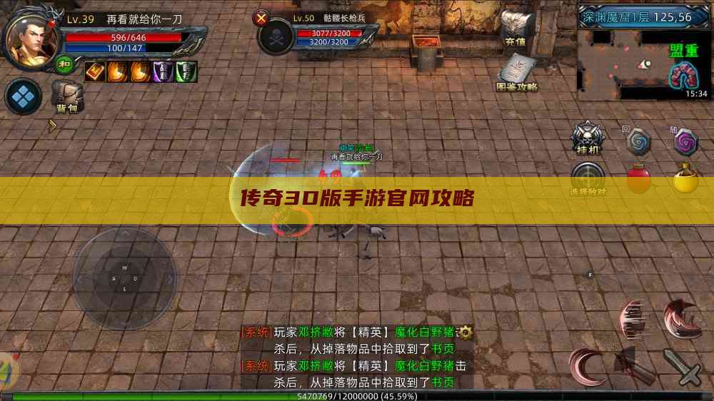 传奇3D版手游官网攻略