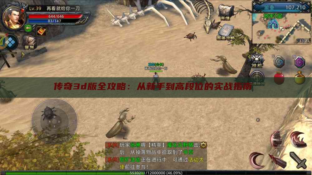 传奇3d版全攻略:从新手到高段位的实战指南