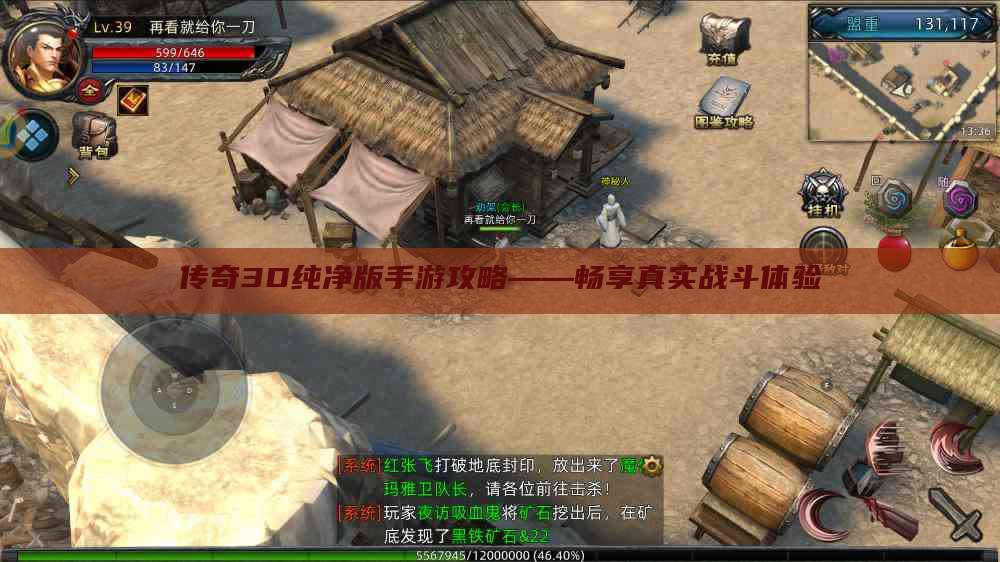 传奇3D纯净版手游攻略——畅享真实战斗体验